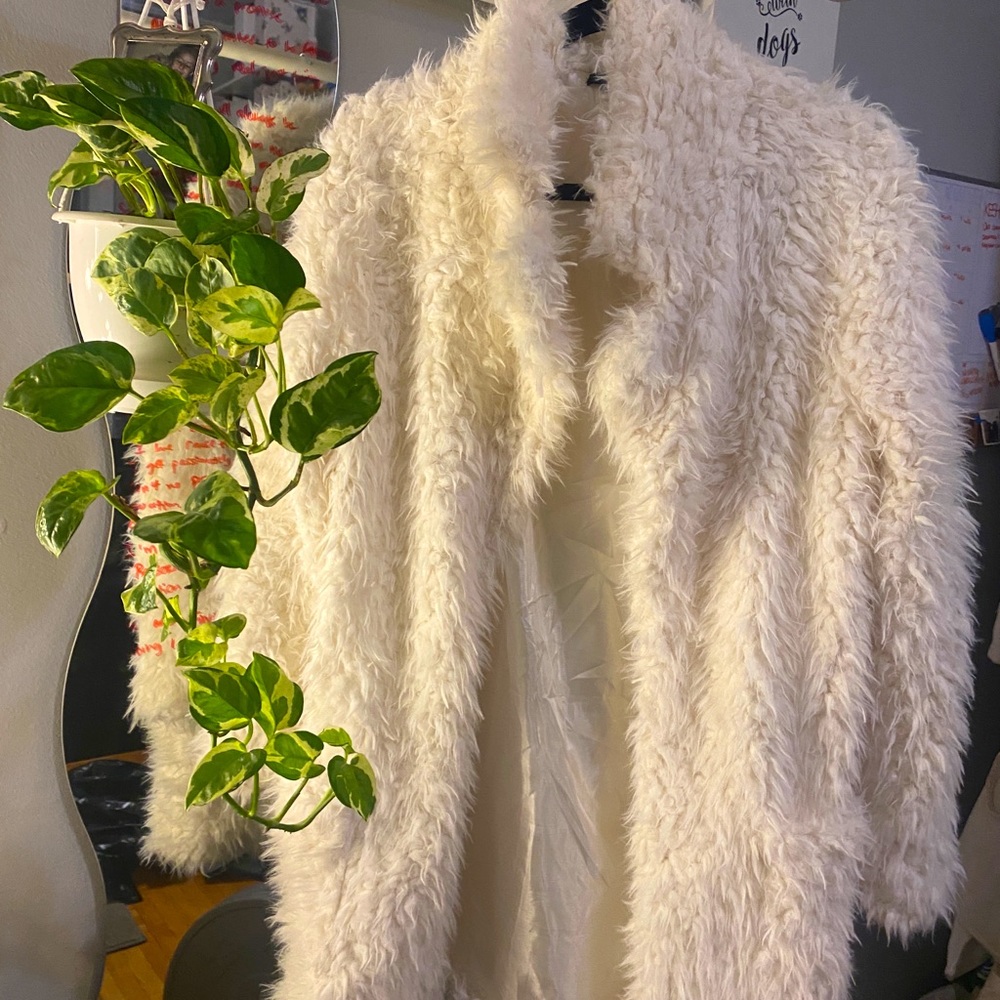 Forever 21 fluffy teddy coat